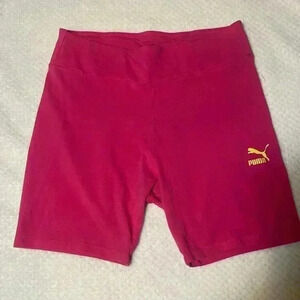 Puma athletic casual pink shorts size large